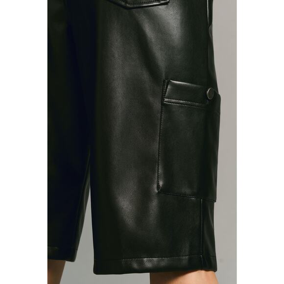 Avec Les Filles Faux Leather Shorts - New, Size 6 Women's - Picture 4 of 6